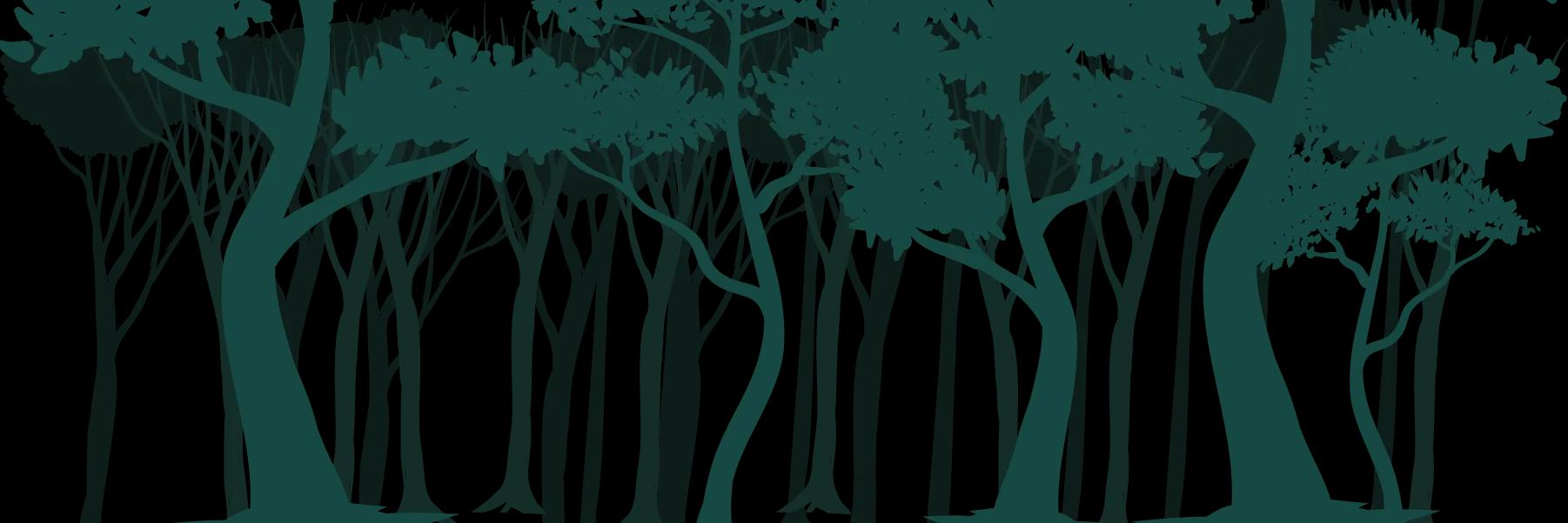 Background of the Projects section containing trees