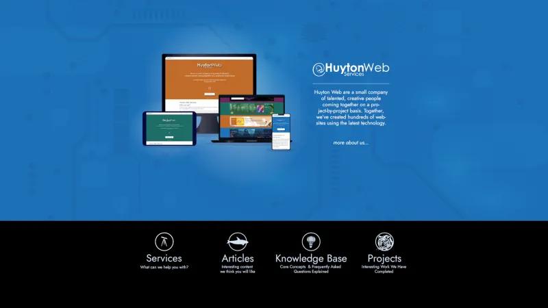 New home page screenshot